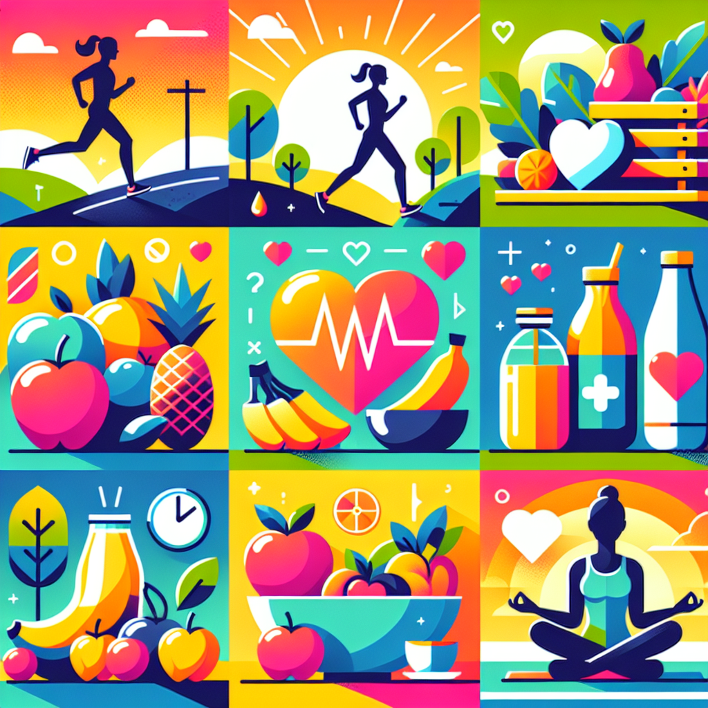 Inspirations for Easy-to-Draw Healthy Lifestyle Posters